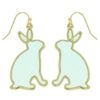 Easter Bunny Window Epoxy Dangle Earrings – Playful Spring Accessory