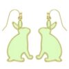 Easter Bunny Window Epoxy Dangle Earrings – Playful Spring Accessory