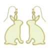 Easter Bunny Window Epoxy Dangle Earrings – Playful Spring Accessory