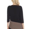 Colorblock V-Neck Quarter-Sleeve Top – Made in USA