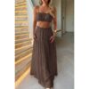Sleeveless Tank Top & Flowing Maxi Skirt Set