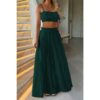 Sleeveless Tank Top & Flowing Maxi Skirt Set