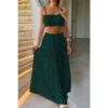 Sleeveless Tank Top & Flowing Maxi Skirt Set