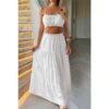 Sleeveless Tank Top & Flowing Maxi Skirt Set