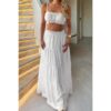 Sleeveless Tank Top & Flowing Maxi Skirt Set