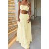 Sleeveless Tank Top & Flowing Maxi Skirt Set