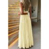 Sleeveless Tank Top & Flowing Maxi Skirt Set