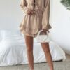 Layered Ruffle Dress with Bowknot Shoulder Straps