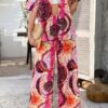 Printed Button-Down Two-Piece Set - Wide-Leg Pants