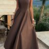 Strapless Full-Length Dress – Fitted Bodice