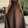 Strapless Full-Length Dress - Fitted Bodice