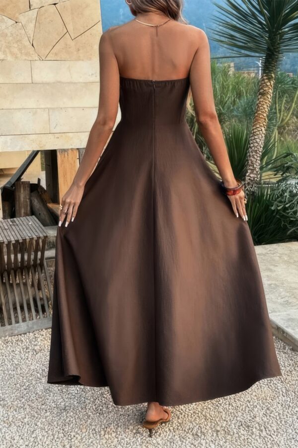 Strapless Full-Length Dress - Fitted Bodice
