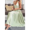 Halter Midi Sundress with Hidden Back Zipper