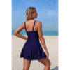 Crossover V-Neck One-Piece Swimsuit with Cutouts