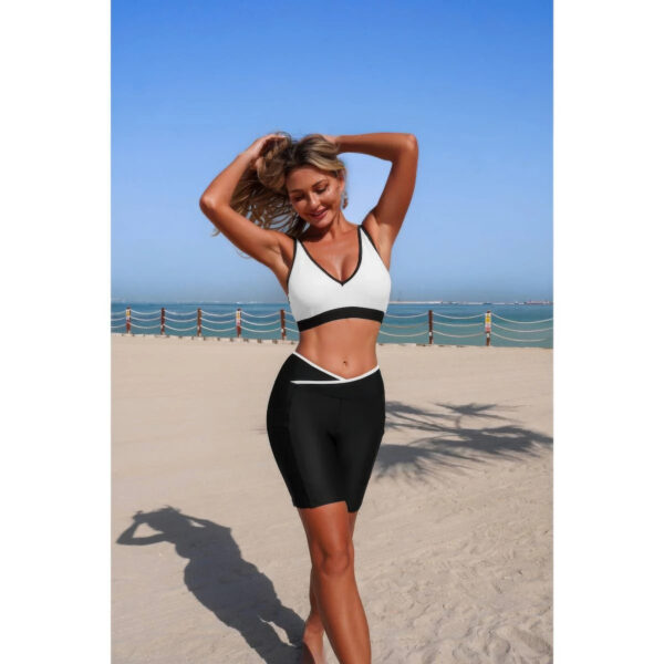 Colorblock Sleeveless Two-Piece Yoga Set for Workouts