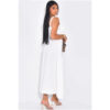 Tie-Strap Ruched Corset Maxi Dress - Full-Length