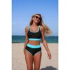 Push-Up Triangle High-Waist Banded Bikini