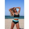 Push-Up Triangle High-Waist Banded Bikini