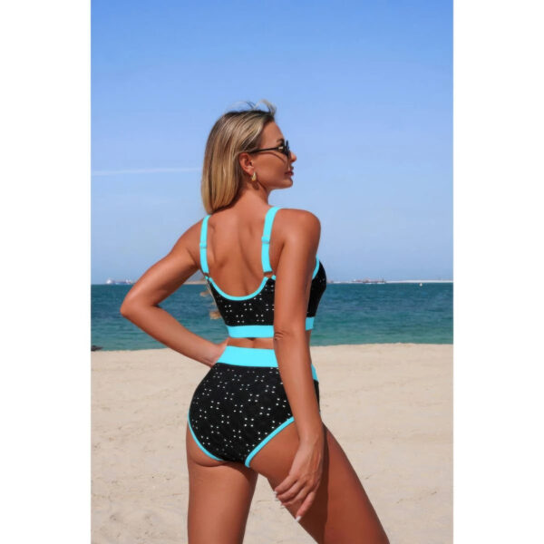 Push-Up Triangle High-Waist Banded Bikini