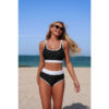 Push-Up Triangle High-Waist Banded Bikini