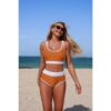 Push-Up Triangle High-Waist Banded Bikini