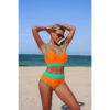 Push-Up Triangle High-Waist Banded Bikini
