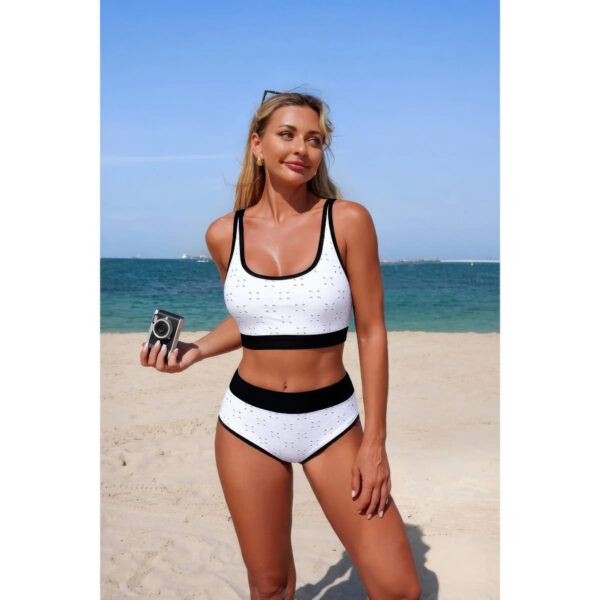Push-Up Triangle High-Waist Banded Bikini