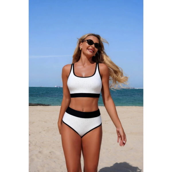 Push-Up Triangle High-Waist Banded Bikini