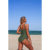 Padded Drawstring Tankini Two-Piece Swim Set