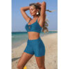 Crisscross Tummy-Control Bikini Set with Side Ties