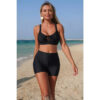 Crisscross Tummy-Control Bikini Set with Side Ties