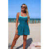 Skirted One-Piece Swimsuit - Sleeveless Swim Dress