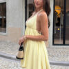 Camisole A-Line Mini Dress with Metal Buckle