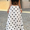 Polka Dot Pencil Skirt – Classic Tailored Silhouette