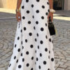 Polka Dot Pencil Skirt - Classic Tailored Silhouette