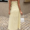 Halter Cross-Neck Backless Cotton Maxi Dress
