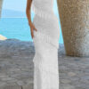 Off-Shoulder Lace Bodycon Maxi Dress