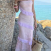 Off-Shoulder Lace Bodycon Maxi Dress