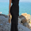 Off-Shoulder Lace Bodycon Maxi Dress