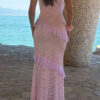 Off-Shoulder Lace Bodycon Maxi Dress