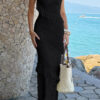 Off-Shoulder Lace Bodycon Maxi Dress