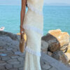 Off-Shoulder Lace Bodycon Maxi Dress