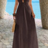 Halter A-Line Maxi Dress – Hidden Back Zipper
