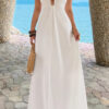 Halter A-Line Maxi Dress - Hidden Back Zipper