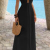 Halter A-Line Maxi Dress - Hidden Back Zipper