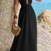 Halter A-Line Maxi Dress - Hidden Back Zipper