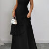 Maxi Dress – Off-Shoulder with Cross-Back