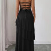 Maxi Dress - Off-Shoulder with Cross-Back