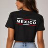 Mexico Print Cotton Crop Shirt - Short Sleeve