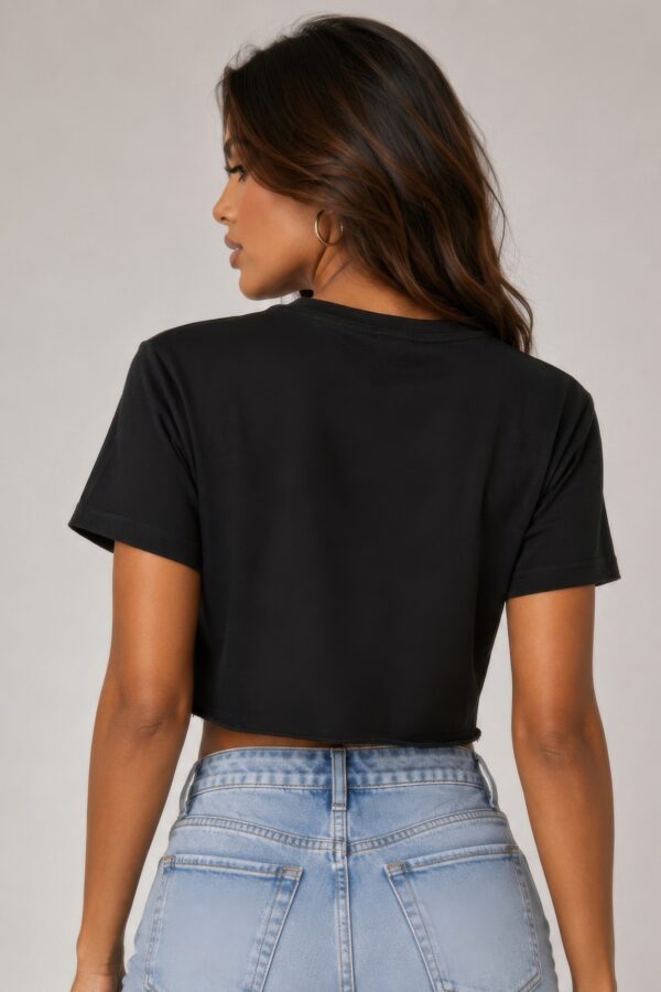 Cropped Mexico-Print Cotton Shirt - Short Sleeve